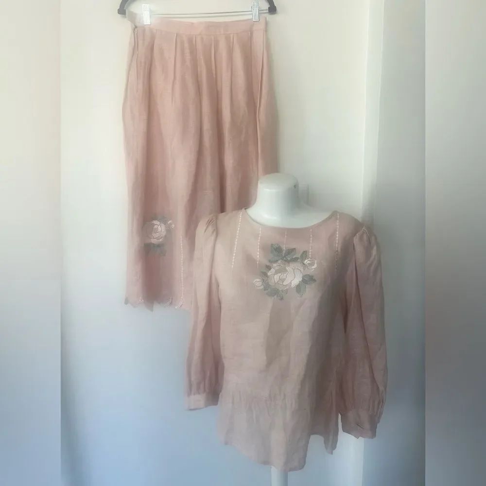 Cloak Of Many Colors Vintage 2 Pc Skirt Set 14
